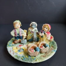 2" Little Red Riding Hood Miniature Tea Set for Dollhouse