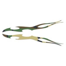 Pair Tribal Flame Stripes - Decal Sticker - Multiple Patterns Sizes - Ebn7412