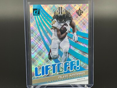 2021 Donruss Alvin Kamara #OFF-AKA Insert #/100 Parallel Saints SSP