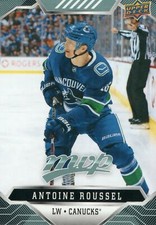 #128 Antoine Roussel Vancouver Canucks 2019-20 Upper Deck MVP Hockey Card