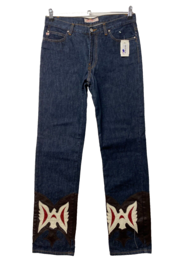 MISS SIXTY Vintage Damen Jeans W32 L34 Modell COYOTE Lederapplikation y2k 14251 - Bild 1 von 8