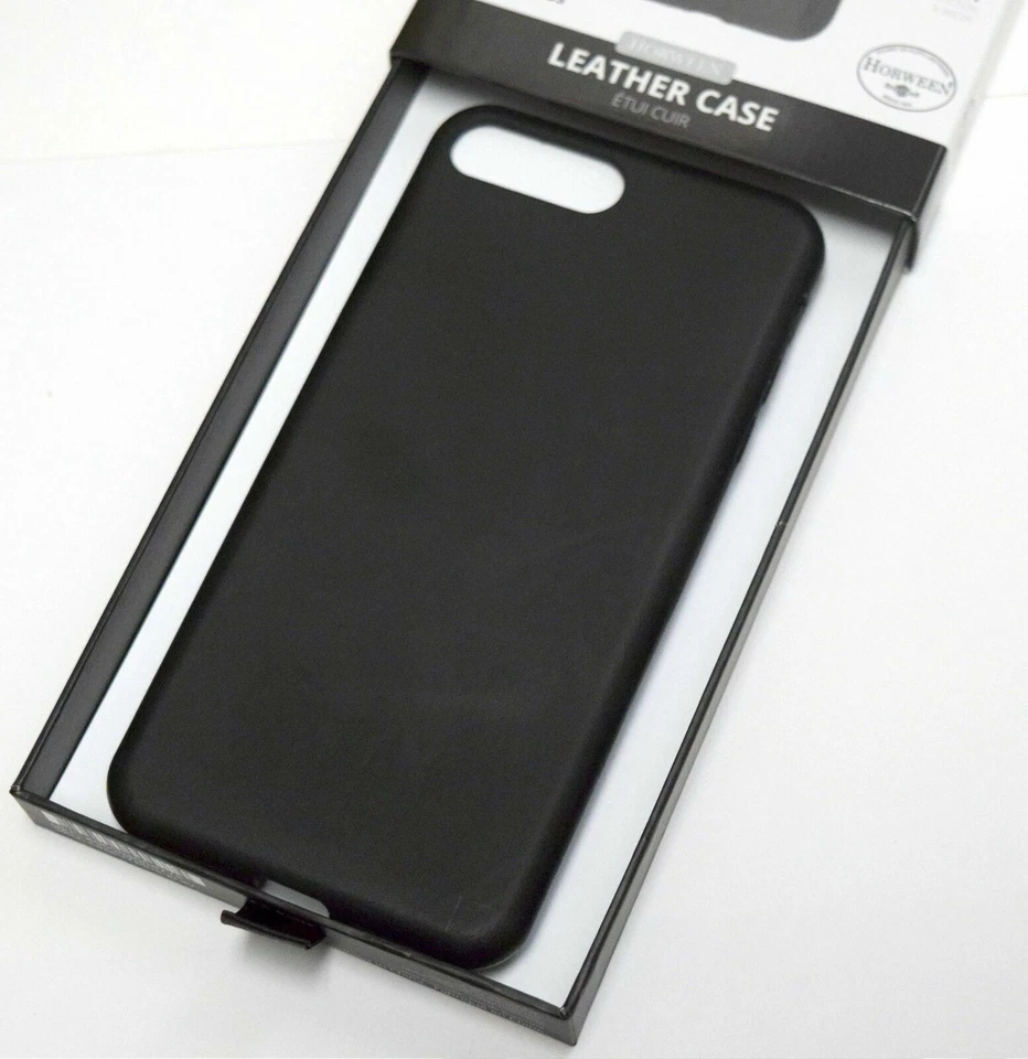 NUEVA Funda Teléfono Nomad iPhone 7 + Plus Gris Pizarra Horween CUERO Pátina Mínima Foto 2 de 2