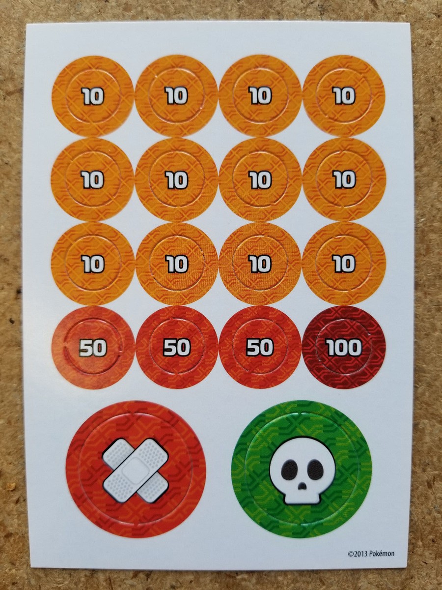 10x Nintendo Pokemon Trading Card Game TCG Damage Counters - NEW (Set of 10)