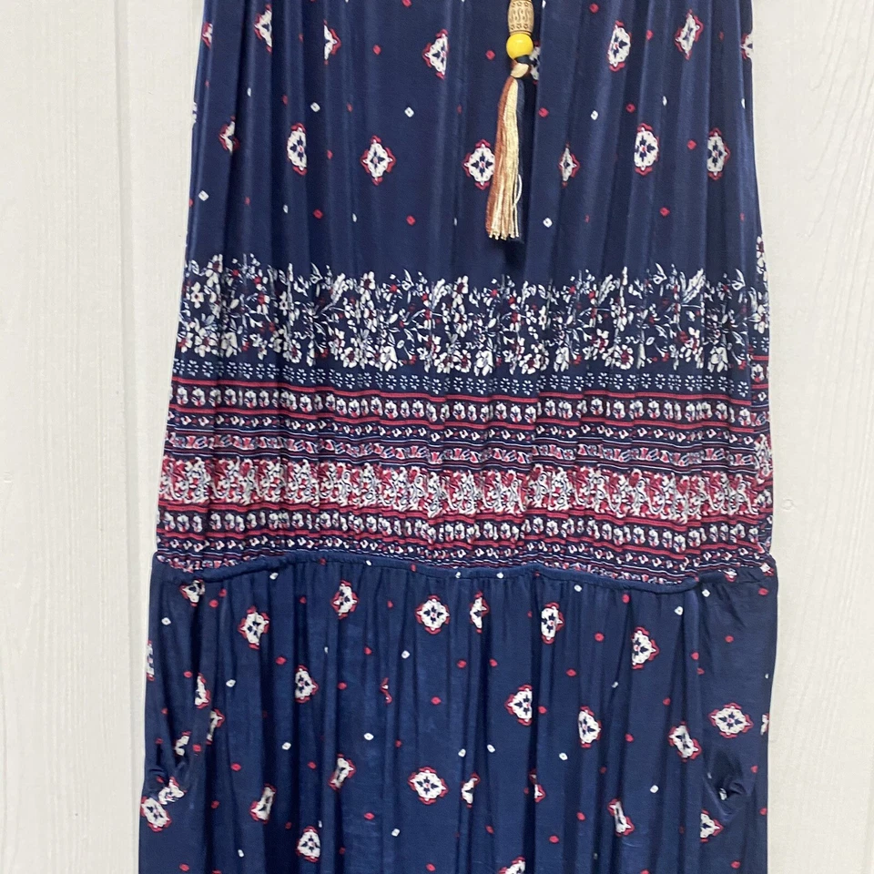 Mujer Juimsuit Mameluco Pantalón Sin Mangas Azul Tirantes Talla M Foto 4 de 4