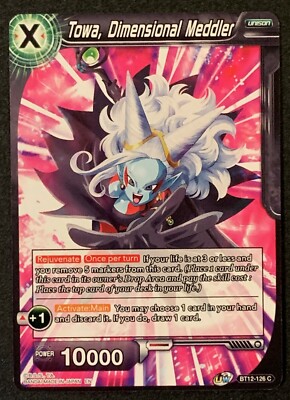Towa, Dimensional Meddler | BT12-126 C | Common | Black | Dragonball Super TCG