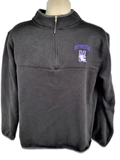 Northwestern University Wildcats Champion 1/4 Zip Size M Black