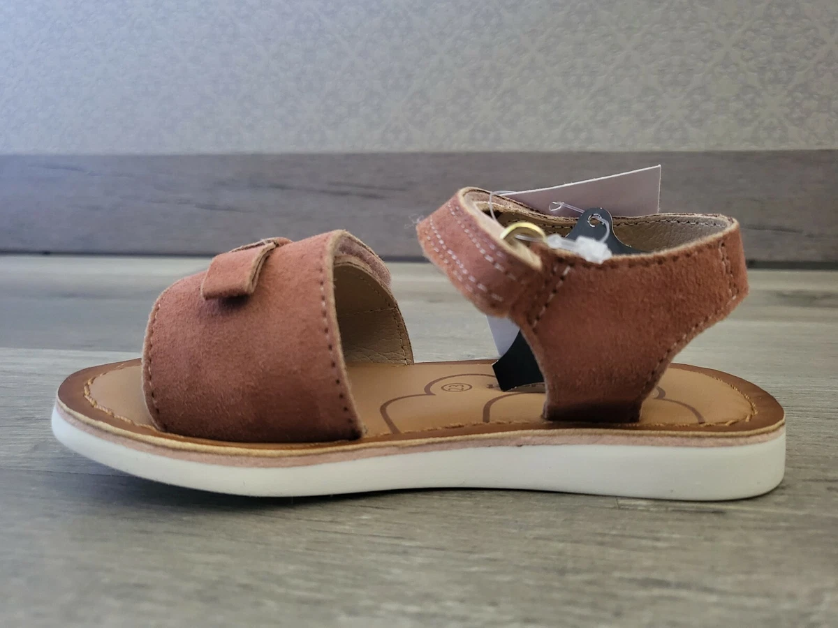 VERT BAUDET Sandales basses tout cuir vieux rose Taille 23