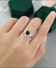 Handcrafted Sun Stone Ring Sterling Silver Jewelry June Birthstone Boho Style
