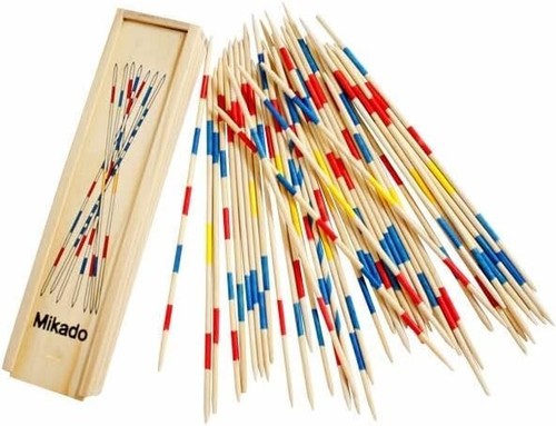 Jeu De Mikado En Bois - Coffret De 41 Bâtons Avec Règles - Marque KIM'PLAY - Neuf