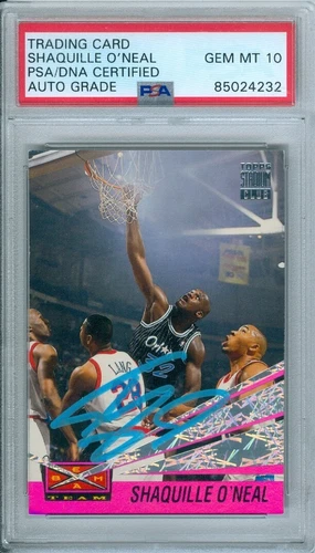 Shaquille O'neal 1993 Stadium Club Beam Team Autograph PSA DNA Gem Mint 10 Auto