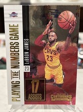 LeBron James 2017-18 Panini Contenders PLAYING THE NUMBERS GAME-Gold Foil!