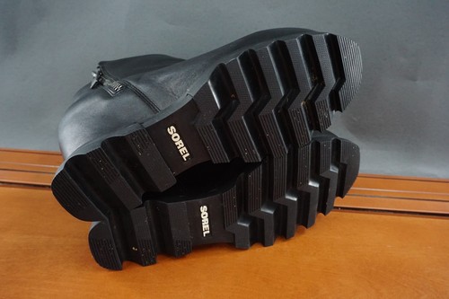 Botín al tobillo Sorel Joan of Arctic Wedge para mujer 8 cuero negro tacón oculto - Imagen 8 de 10