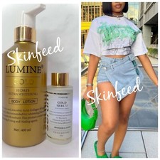 Lumine Gold Brightening Body Lotion 400ml And Serum 50ml