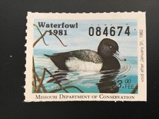 ICOLLECTZONE  US Missouri 1981 MO3 Duck Stamp VF NH