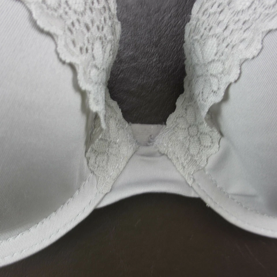 Sujetador Jessica Simpson 36C Gris Encaje Acolchado Con Aros Cierre Ajustable Espalda Foto 3 de 4