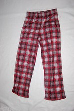 Boys Knit RED BLACK GRAY PLAID Pajama / Sleep Pants SIZE 8