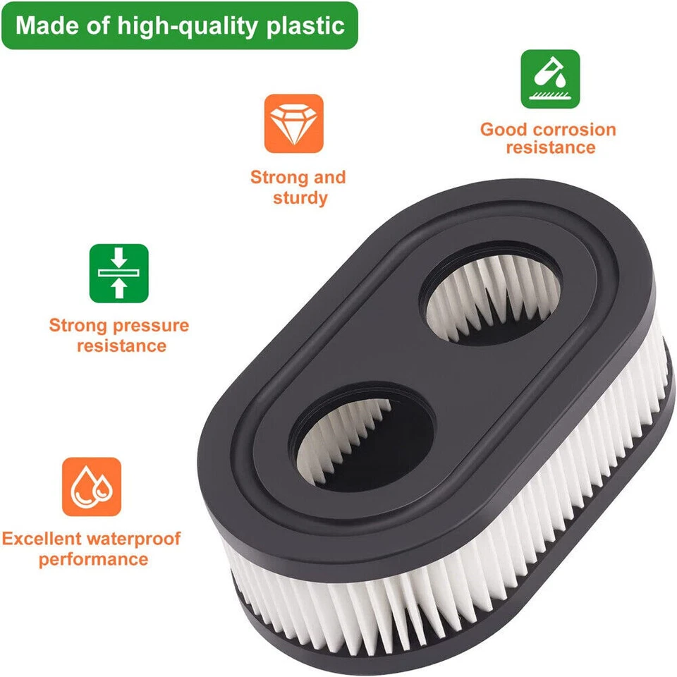 Lote de kits de filtro de aire para cortacésped Briggs And Stratton 798452 593260 5432 5432K Foto 4 de 4