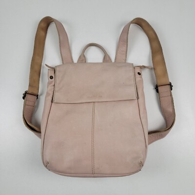 American Leather Liberty Backpack Bag Pink Leather Flap Front