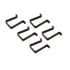 Black Square Guttering & Down Pipe - 114mm Square Line Gutter 65mm Downpipe