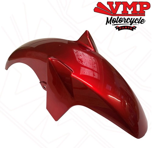 New Yamaha YBR 125 2010-2017 Front Mudguard Fender Red with Mounting Bracket  - Picture 3 of 4