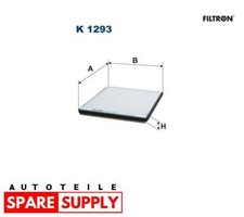 FILTER, INNENRAUMLUFT FÜR SUBARU JUSTY FILTRON K 1293