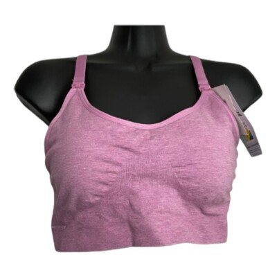 Playtex Women's Nursing Seamless Racerback Wireless Maternity Bra Size Large