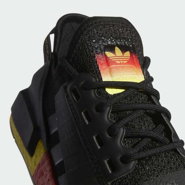 adidas NMD_R1 V2 Munich Shoes - Kids - Core Black / Carbon / Red - 7