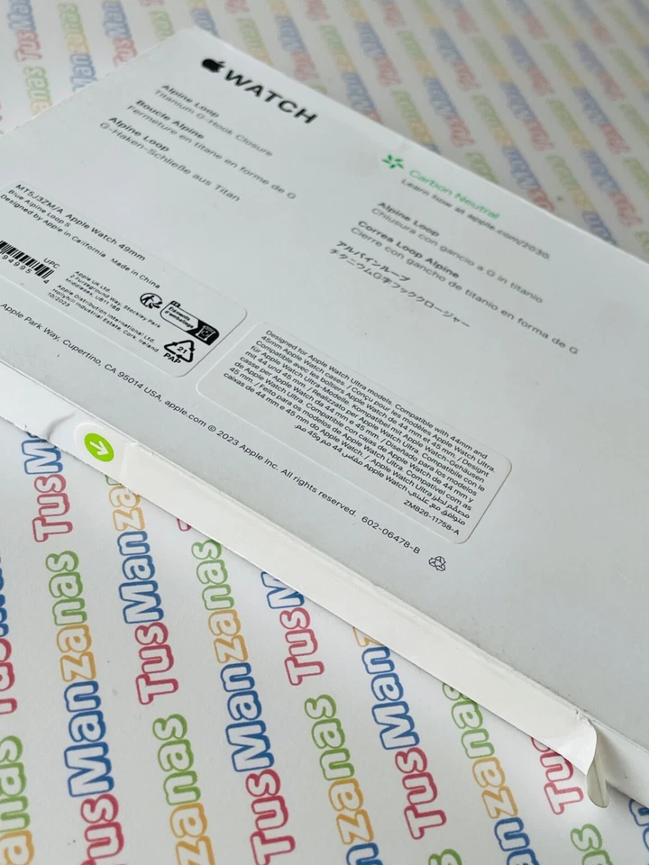 CORREA ORIGINAL APPLE WATCH ALPINE LOOP AZUL S ULTRA 3 2 SERIES 11 46MM - Imagen 4 de 4