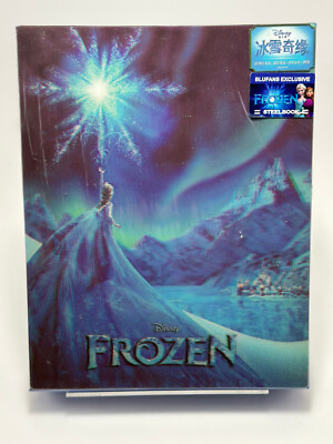 Brand New! Frozen 3D + Blu-Ray Elsa Lenticular Blufans Exclusive Steelbook