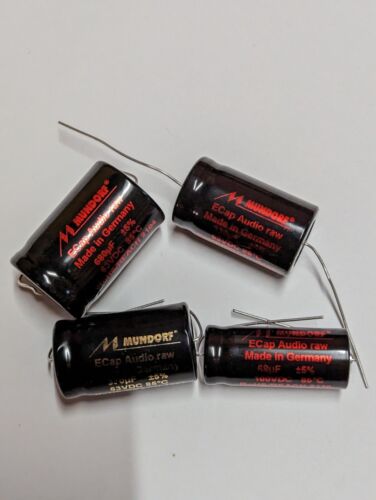 Mundorf ECap100-68 RAW 68 µF/100 V Bipolar Elko Rau Audio Coupling 270500-0006