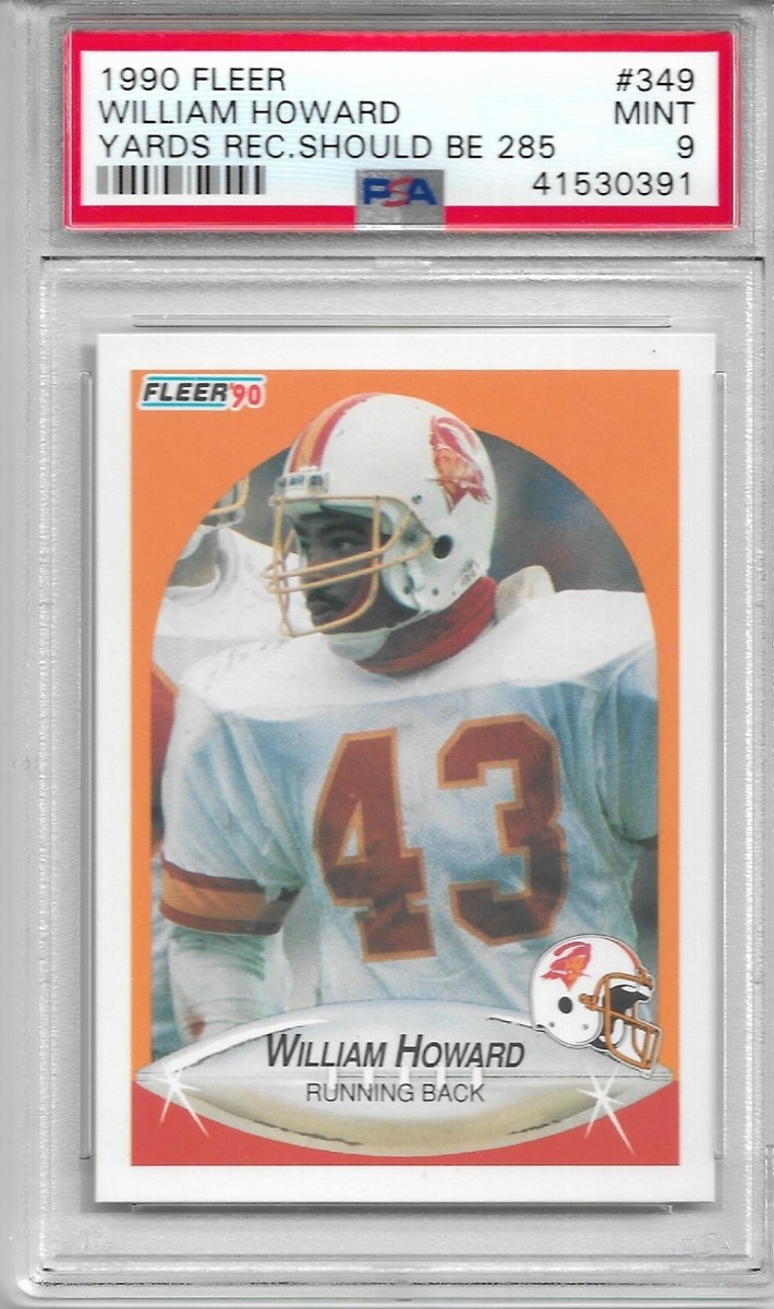 【入手困難・激レア】カンタベリー　日本代表　ニュージーランド製　90s Mサイズ 1990 FLEER #349 WILLIAM HOWARD PSA 9 MINT RC TAMPA BAY BUCCANEERS