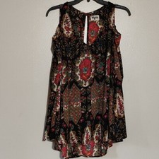 Show Me Your Mumu Small Margot Tunic Mini Dress Bell Sleeve Paisley Boho