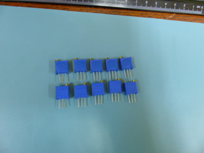 Bourns  3296W-1-105 Qty of 10 per Lot Trimmer Resistors - Through Hole 3/8'' 1Moh