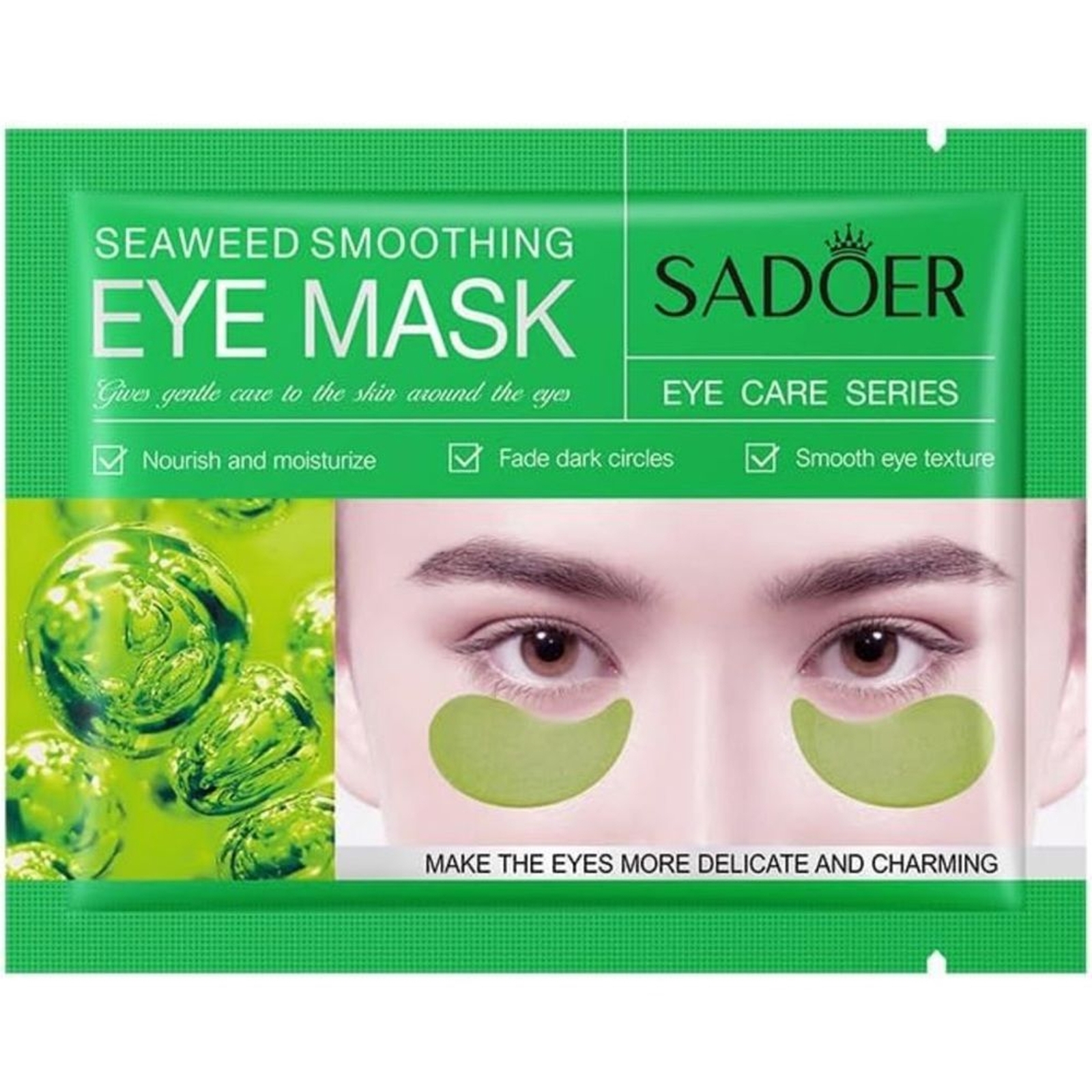 Under Eye Mask for Puffiness Dark Circles 1 Pair Collagen Seaweed Patch-image