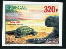 TIMBRE AFRIQUE SENEGAL / NEUF NON DENTELE N° 1515 ** FAUNE / TORTUE LUTH