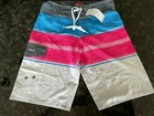 NWT Nonwe Swim Trunks Swimsuit Men's 28 Board Shorts Gray, Blue, Pink, White
