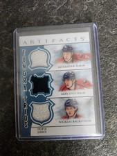 2012-13  Artifacts Tundra Trios Jersey Ovechkin Backstrom Semin Card# TT3-SOB