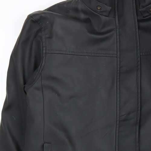 New Look Women's Black Motorcycle Jacket Size 10 - Picture 10 of 12