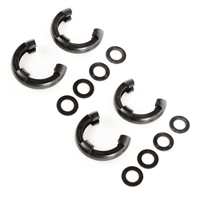Rugged Ridge Fits 3/4in Black D-Ring Isolator Kit