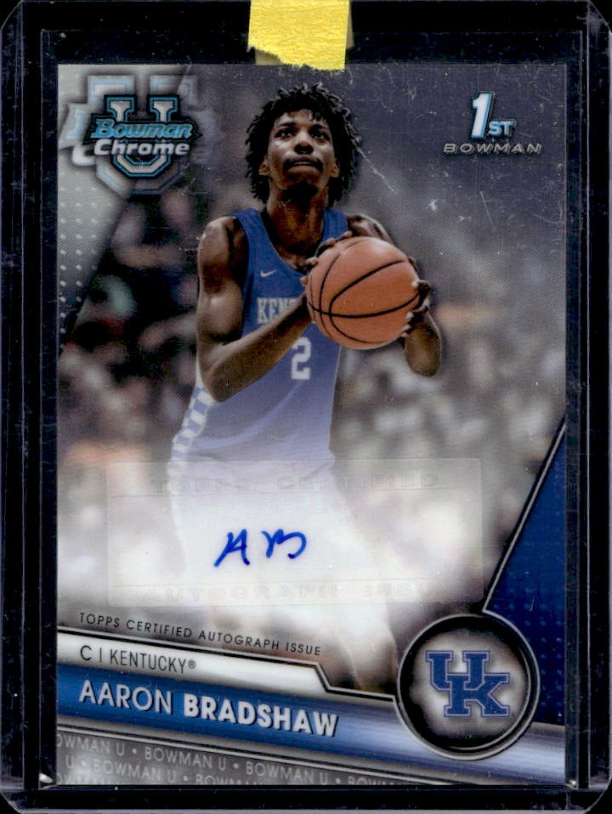 2023-24 Bowman University Chrome Aaron Bradshaw Auto 1st #BCPA-AB Wildcats
