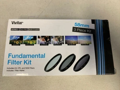 Vivitar Series 1, 3-Piece Multi-Coated HD Pro Filter Set (40.5mm UV/CPL/ND8) - Image 3 of 3