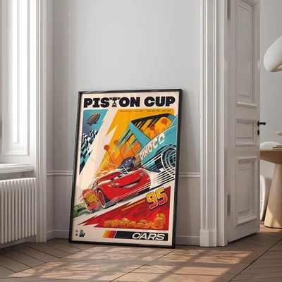Cars Movie Poster - Piston Cup - Disneyland Home - Piston Cup