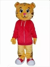 Mascot costume tiger orange red Christmas party floral dress adult gift
