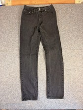 Vintage Guess Jeans Mens 31x31 Faded Black Tapered Leg Denim Made in USA 90s