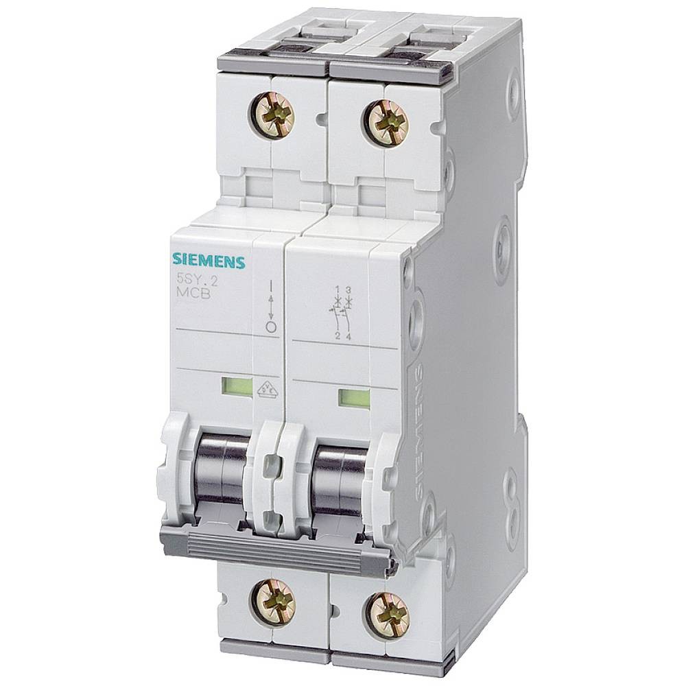 Disjoncteur 4A Siemens 5SY4204-7 bipolaire 230V 400V pour tableau modulaire