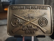 NRA Whittington Center Shooting for our future Gun Rights Belt Buckle 3.5" X 2.5