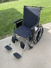 INVACARE TRACER SX5 RECLINING WHEELCHAIR WITH FLIPBACK ARM 300Lb Capacity
