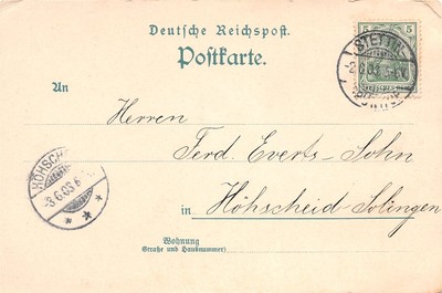 818489) DR Germania Firmenkarte Weisswaren Pincus Stettin Grünhof Pommern 1903