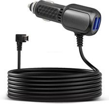 Mini USB Cable Car Charger 13FT Dual USB Port for Byakov S6 Dashcam Recorder