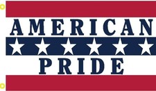 3X5 AMERICAN PRIDE STARS HAPPY 4TH OF JULY RWB FLAG BANNER 100D GROMMETS